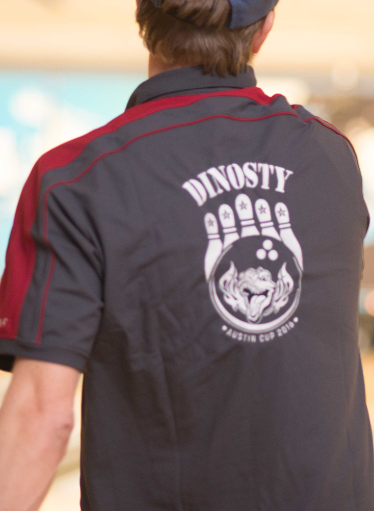 patch culture shirt - bowling design
