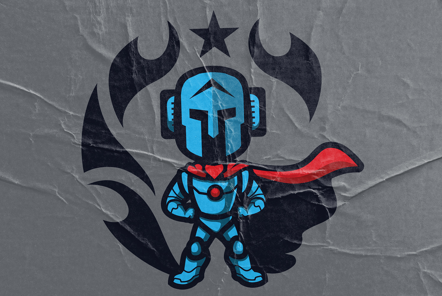 patch culture shirt - robot design